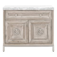 Traditions Transitional Azure Carrera Media Chest