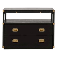 Traditions Transitional Bradley 2-Drawer Nightstand