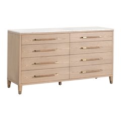 Transitional Cambria 8-Drawer Double Dresser