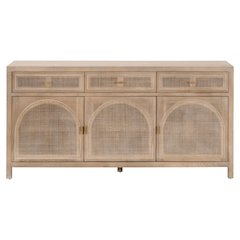 Bella Antique Transitional Cane Media Sideboard