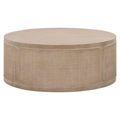 Bella Antique Transitional Cane Coffee Table