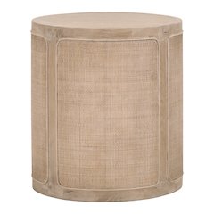 Bella Antique Transitional Cane End Table