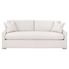Stitch & Hand - Upholstery Transitional Clara 86" Slim Arm Queen Sleeper Sofa