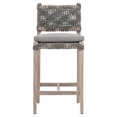 Woven - Outdoor  Transitional Costa Outdoor Counter Stool