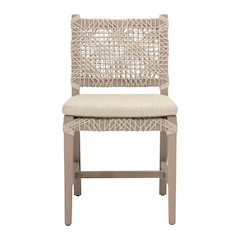 Woven - Outdoor  Transitional Costa Outdoor Dining Chair, Set of 2