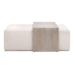Traditions Transitional Dovetail Upholstered Coffee Table