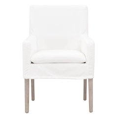 Stitch & Hand - Dining & Bedroom Transitional Drake Slipcover Arm Chair