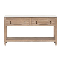 Bella Antique Transitional Emerie 2-Drawer Entry Console