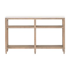 Bella Antique Transitional Emerie Narrow Console Table