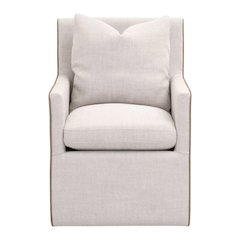 Essentials Transitional Harmony Arm Chair With Casters