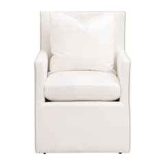 Essentials Transitional Harmony Arm Chair with Casters