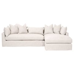 Stitch & Hand - Upholstery Transitional Haven 110" Lounge Slipcover RF Sectional