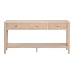 Bronze Bay Transitional Highland 3-Drawer Console Table