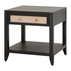 Transitional Holland 1-Drawer Side Table