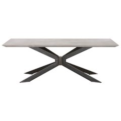 District Contemporary Industry Rectangle Dining Table