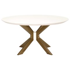 District Contemporary Industry 60" Round Dining Table