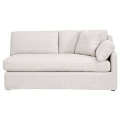 Transitional Lena Modular Slipcover 2-Seat Right Slope Arm Sofa