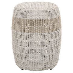 Woven Transitional Loom Accent Table