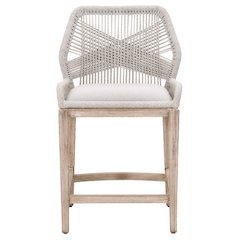Woven Transitional Loom Counter Stool