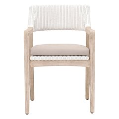 Woven Transitional Lucia Arm Chair