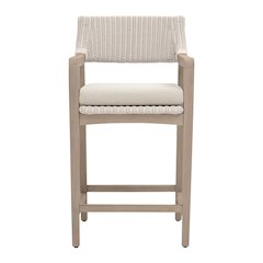 Woven - Outdoor  Transitional Lucia Outdoor Counter Stool