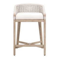 Woven Transitional Montecito Counter Stool