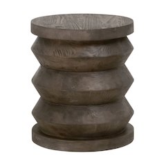 Bella Antique Transitional Pier Accent Table