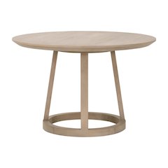 Bella Antique Transitional Reeves 48" Round Dining Table