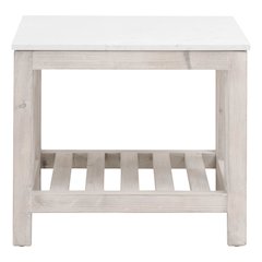 Bella Antique Transitional Spruce End Table