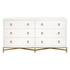 Traditions Transitional Strand Shagreen 6-Drawer Double Dresser