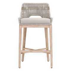 Woven Transitional Tapestry Barstool
