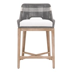 Woven Transitional Tapestry Counter Stool