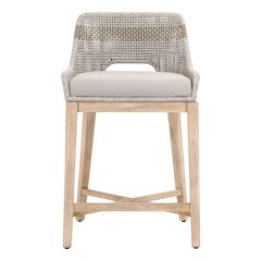 Woven Transitional Tapestry Counter Stool