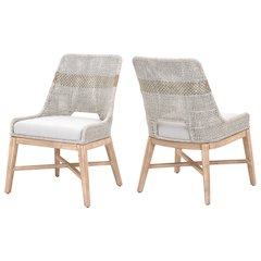 Woven Transitional Tapestry Dining Chair, Set of 2