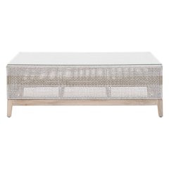 Woven - Outdoor  Transitional Tapestry Outdoor Coffee Table