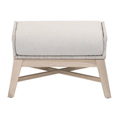Woven - Outdoor  Transitional Tapestry Outdoor Footstool