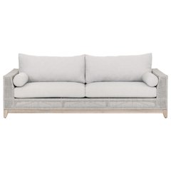 Woven - Outdoor  Transitional Tropez Outdoor 90" Sofa