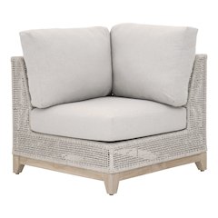 Woven - Outdoor  Transitional Tropez Outdoor Modular Corner Sofa