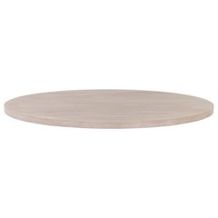 Gray Round Dining Table Top 54 Inches, Acacia Wood Veneer, MDF