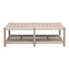 Woven - Outdoor  Transitional Wrap Outdoor Coffee Table