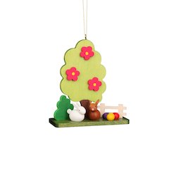 Ornament - Rabbit Couple At Tree