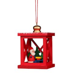 Ornament - Christmas Lantern With Santa