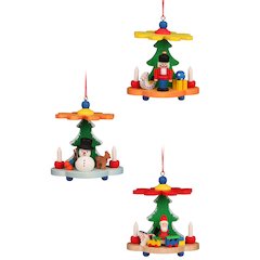 Ornament - Colorful Pyramids Assortment Set Of 6
