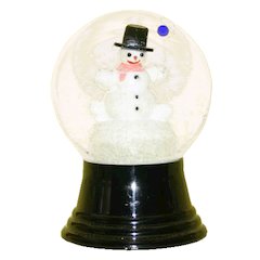 Snowglobe - Medium Snowman With Balloon