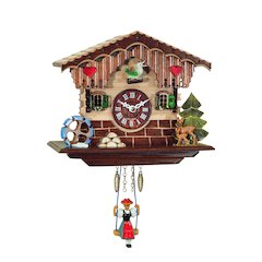 Battery-Operated Clock - Mini Size With Music/Chimes