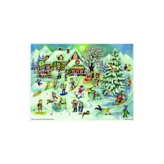 Advent - Ski Hut With Children Playing