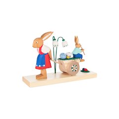 Easter Figures - Rabbit Mother And Son