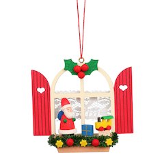 Ornament - Window With Santa
