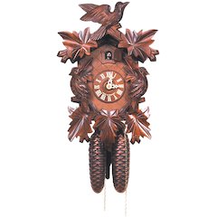 Cuckoo Clock, Carved With 8-Day Weight Driven Movement - Full Size