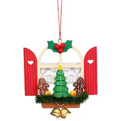 Ornament - Window With Gingerbread